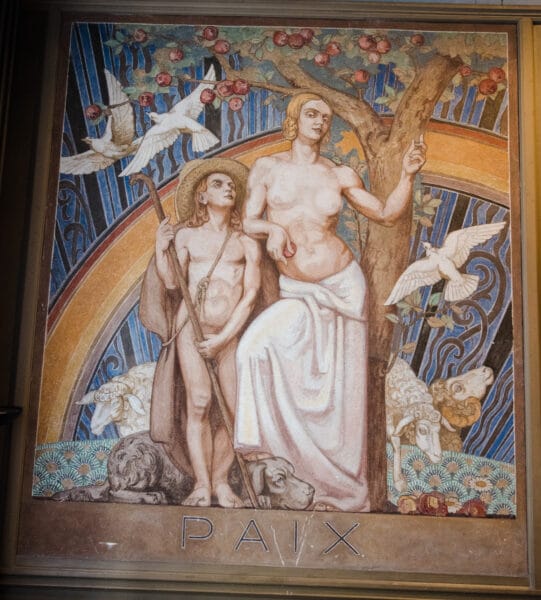 Fresque d’Emile Flamant dans l’hôtel de ville de Cambrai