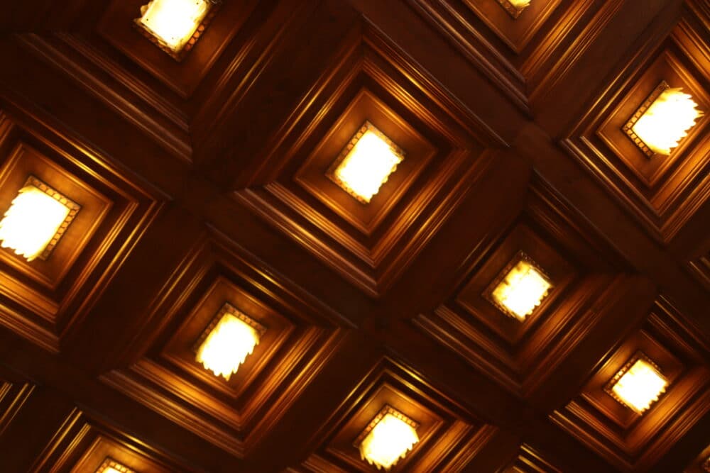 Plafond à caissons, Hôtel de ville, Arras