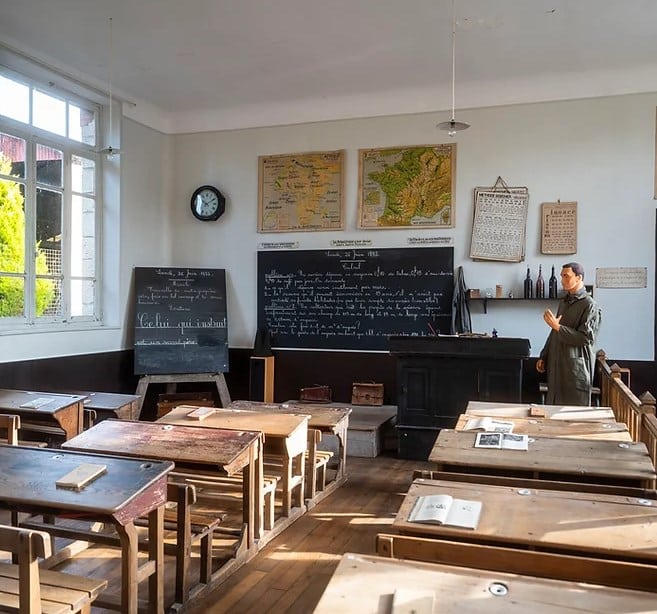 Une salle de classe en milieu rural