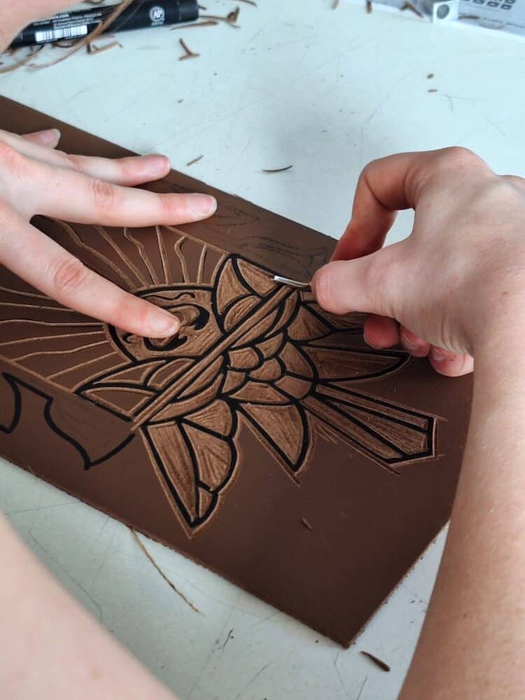 Atelier linogravure © Louise VILLIERS