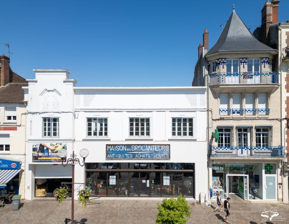 Façades du centre ville de Péronne, ©Espaces fortifiés