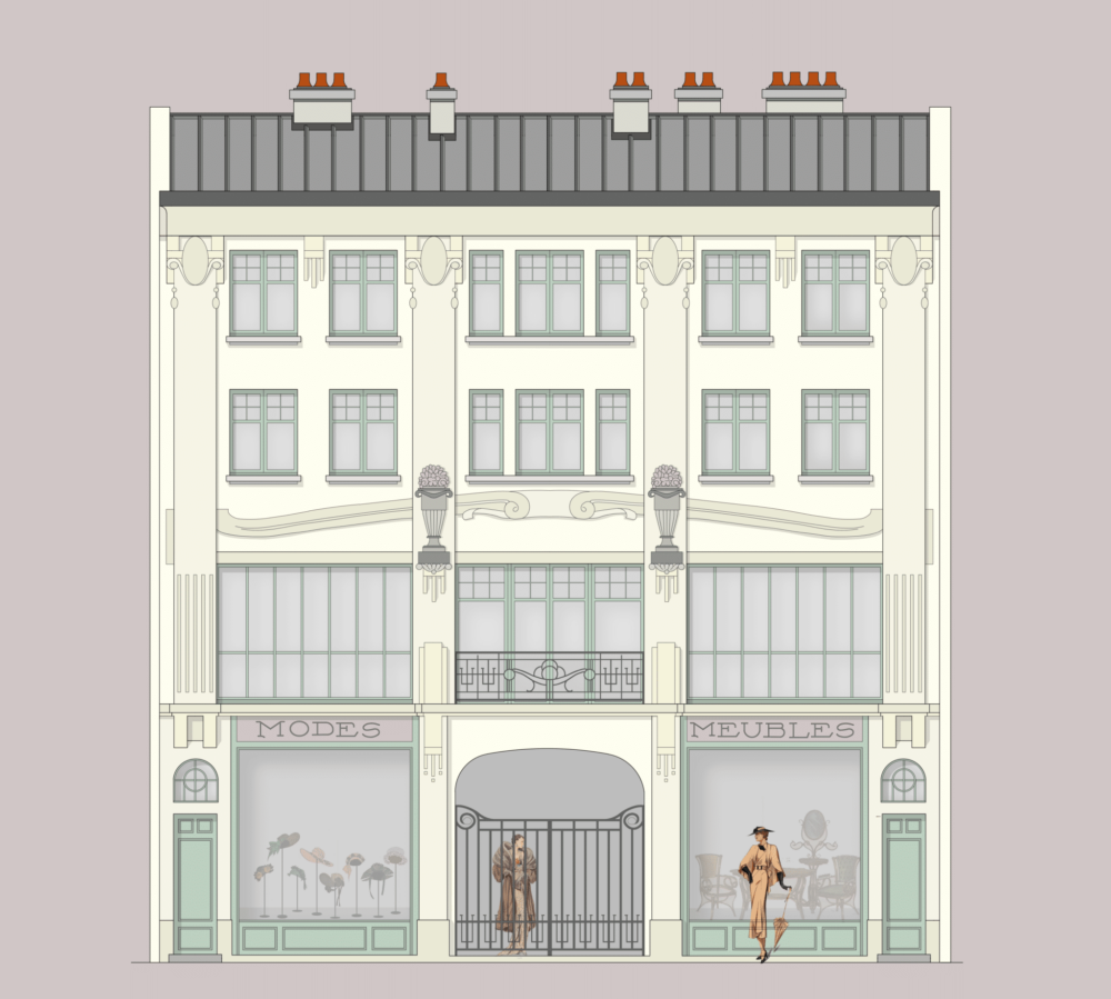 Reconstitution du cinéma music hall l’Alambra © ENSAPL